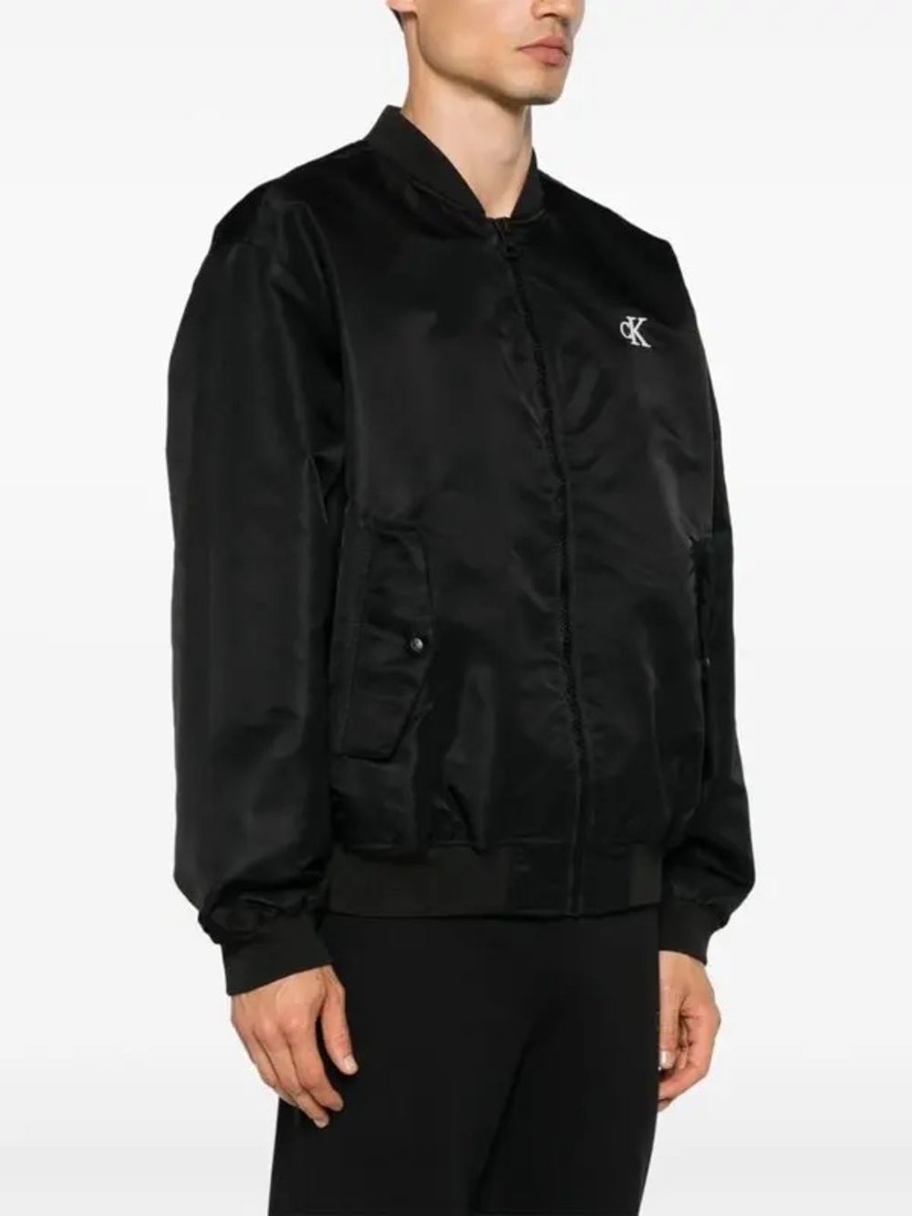 Calvin Klein Men’s Black Bomber Jacket size M excellent condition - Picture 3 of 9